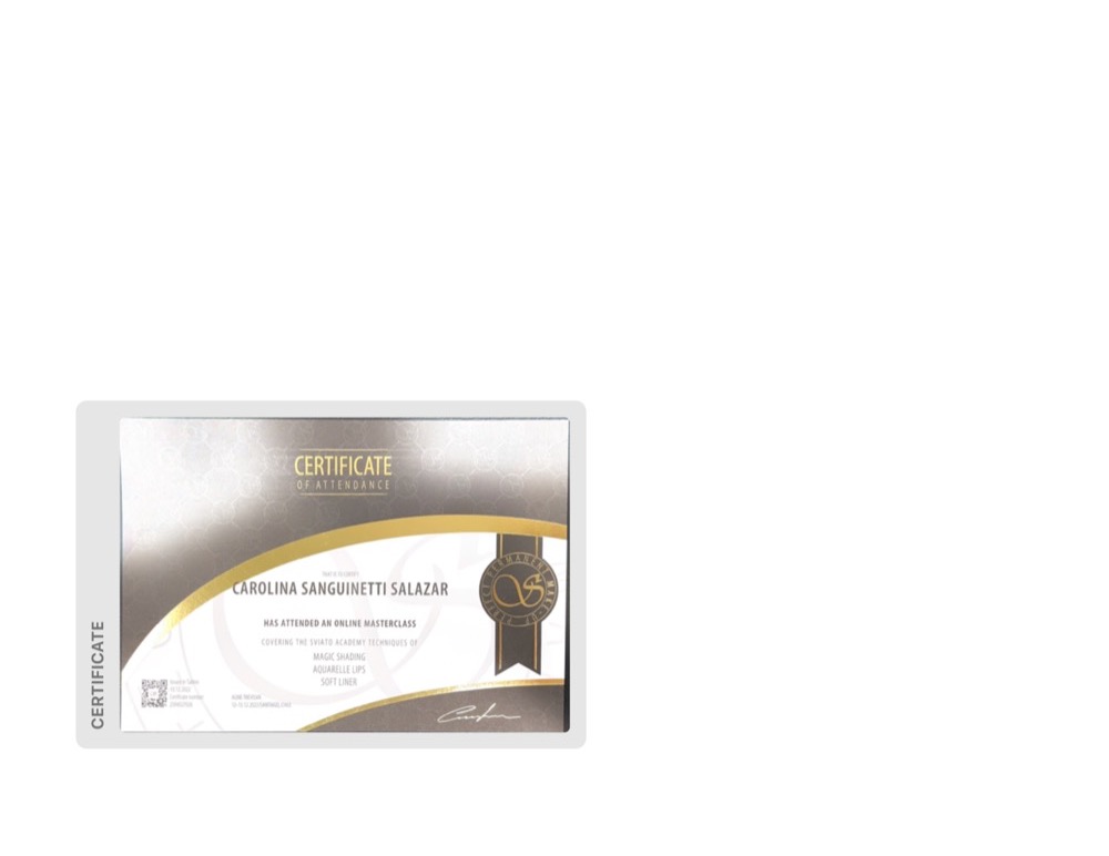 Certificado de asistencia, masterclass internacional de técnicas PMU